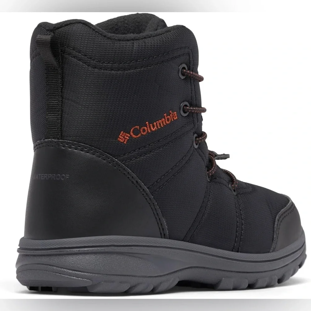 Columbia Kids Black and Gray Waterproof Winter Boot